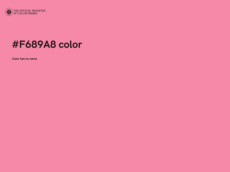 #F689A8 color image