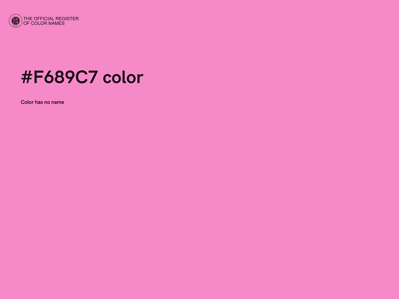 #F689C7 color image