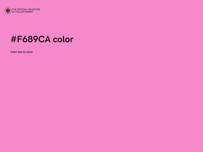 #F689CA color image