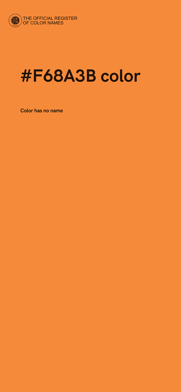 #F68A3B color image