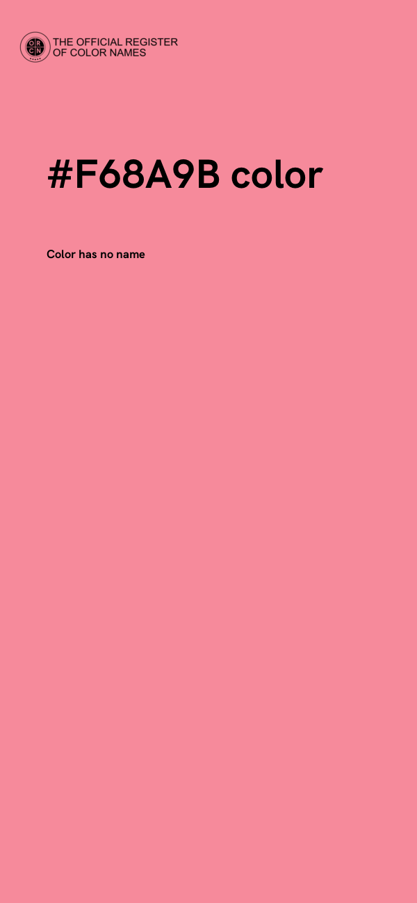 #F68A9B color image