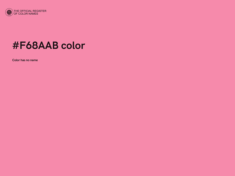 #F68AAB color image