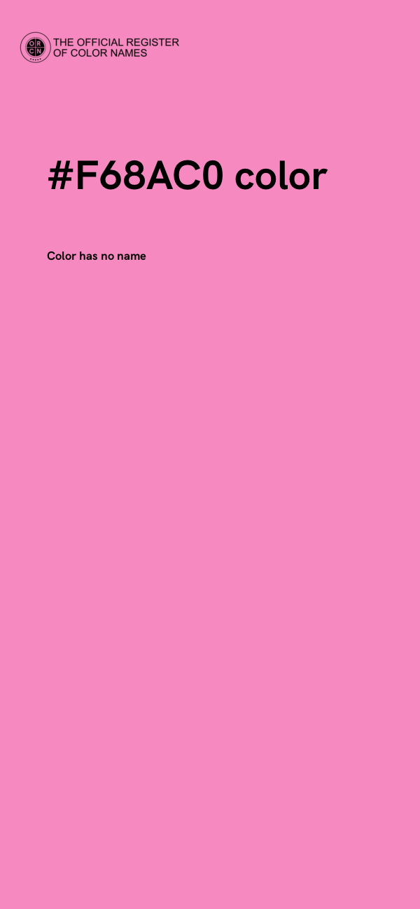 #F68AC0 color image