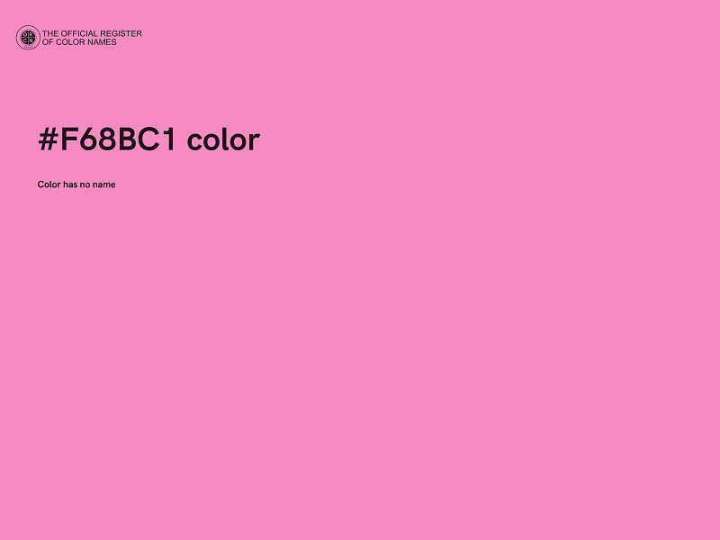 #F68BC1 color image