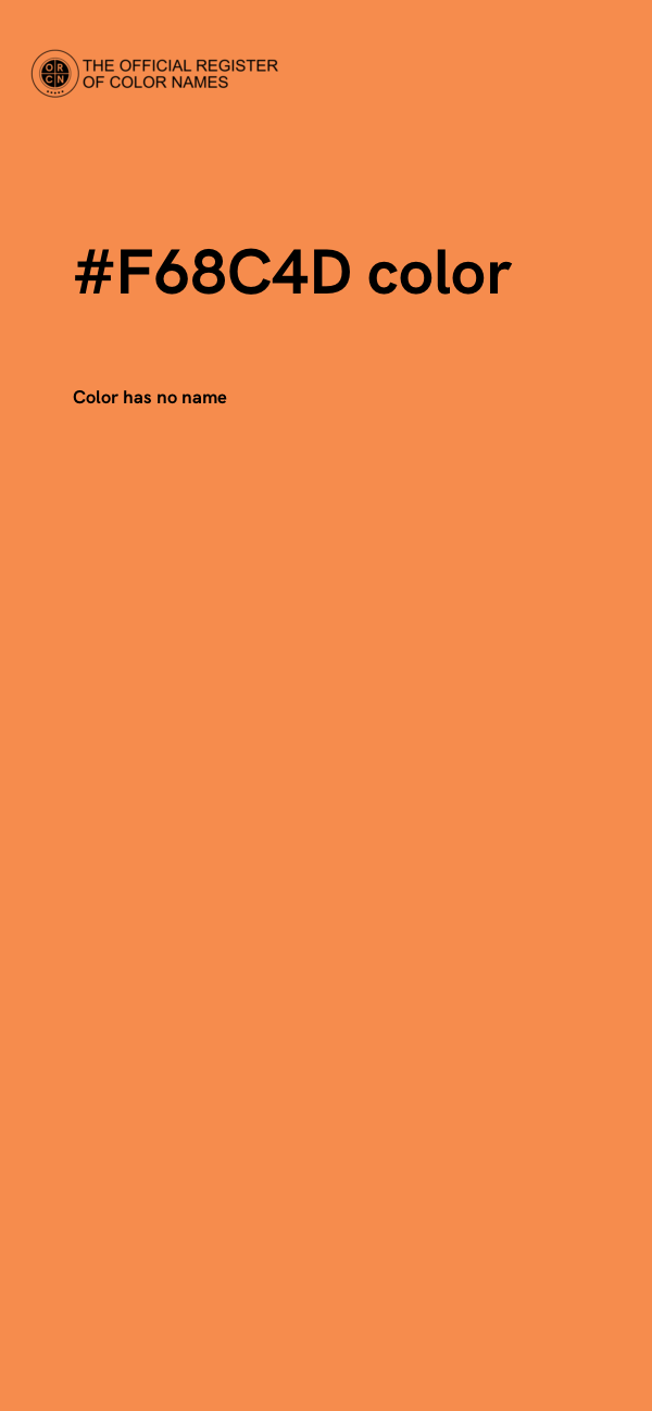 #F68C4D color image