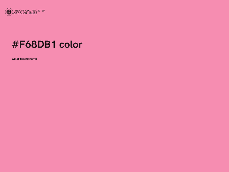 #F68DB1 color image