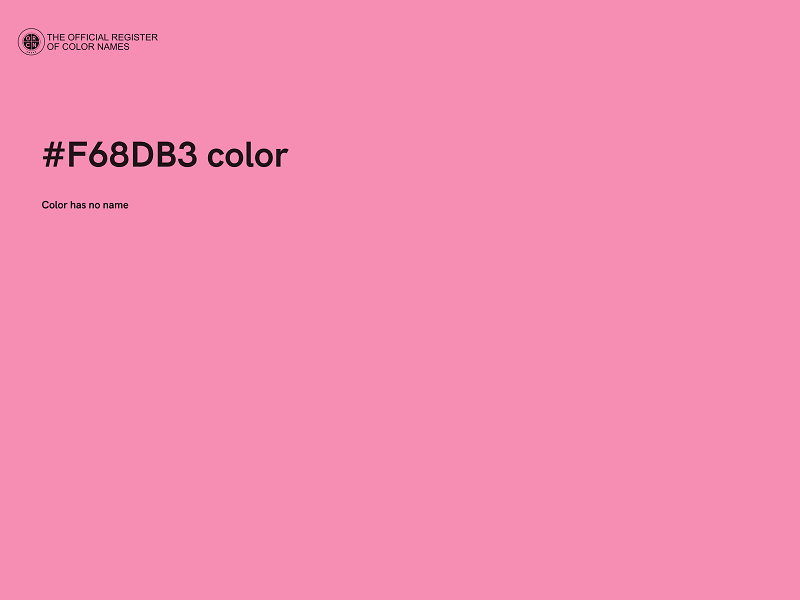 #F68DB3 color image