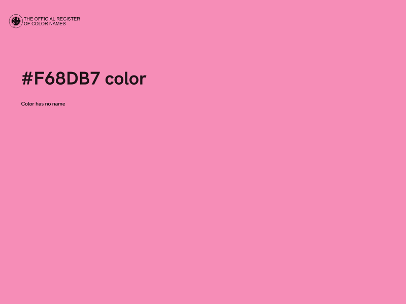 #F68DB7 color image