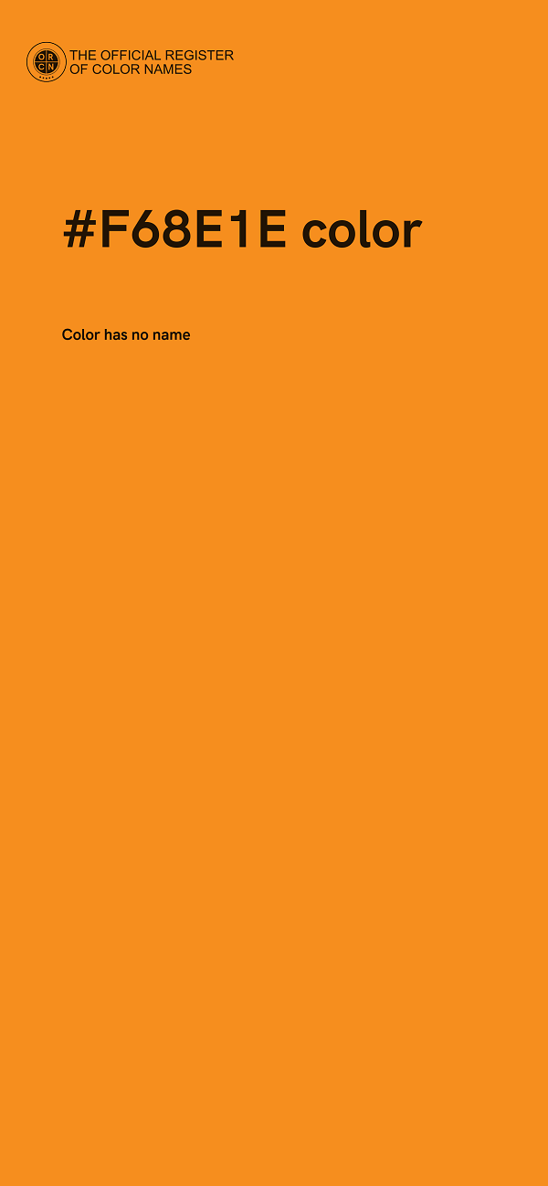 #F68E1E color image