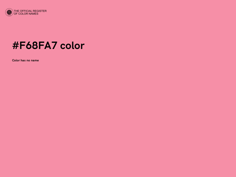 #F68FA7 color image