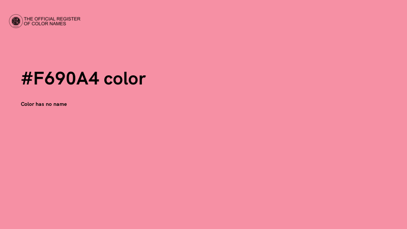 #F690A4 color image