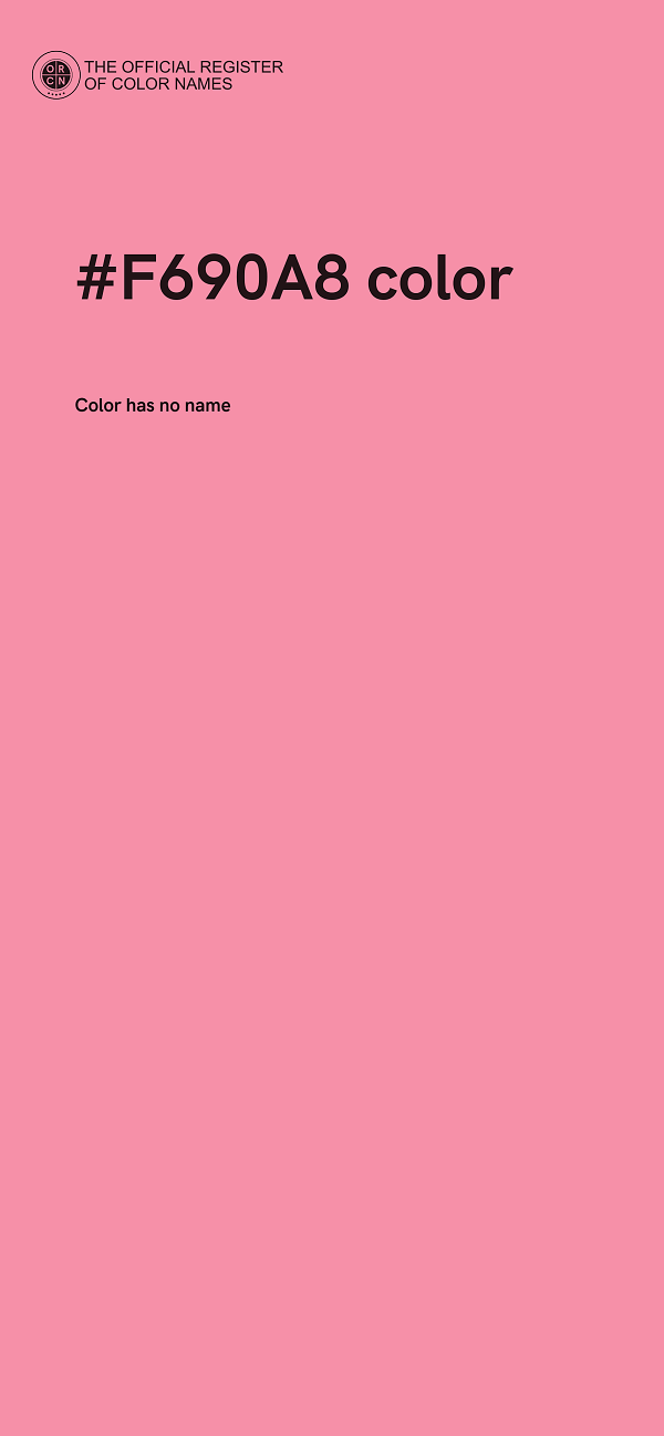 #F690A8 color image