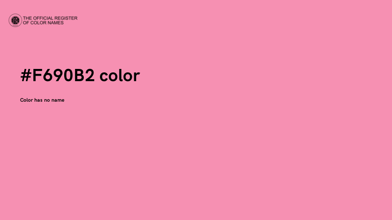 #F690B2 color image