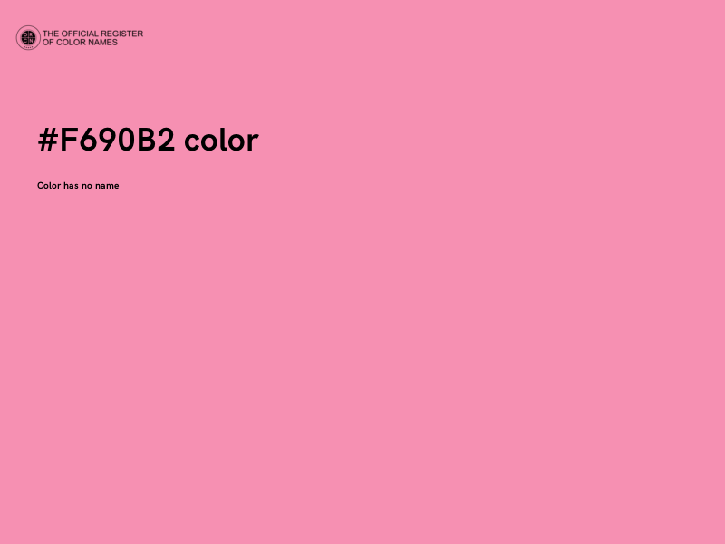 #F690B2 color image