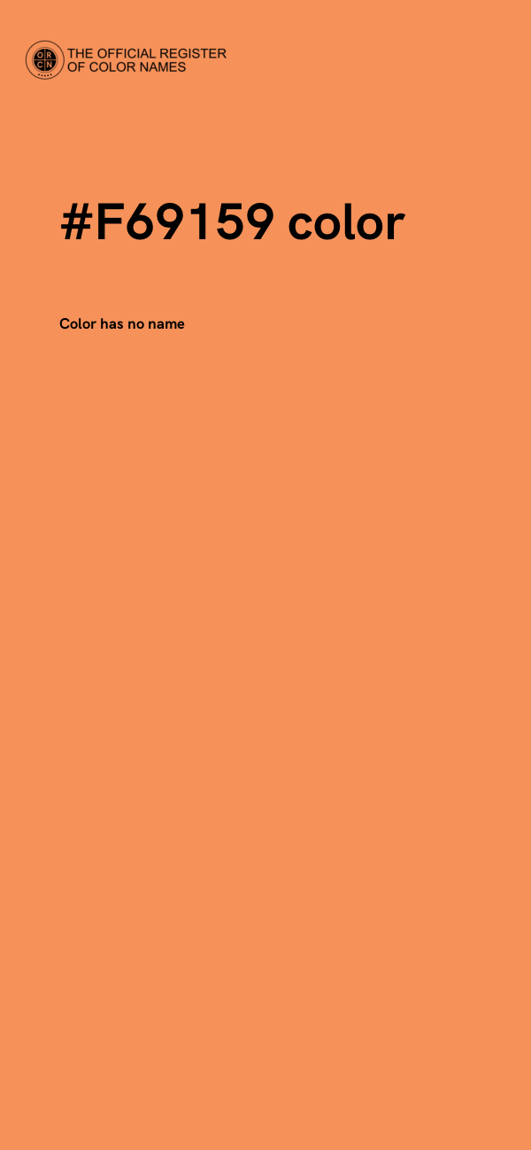 #F69159 color image