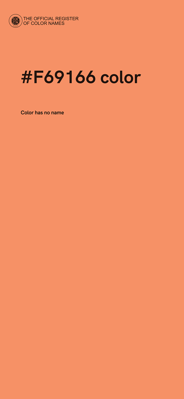 #F69166 color image