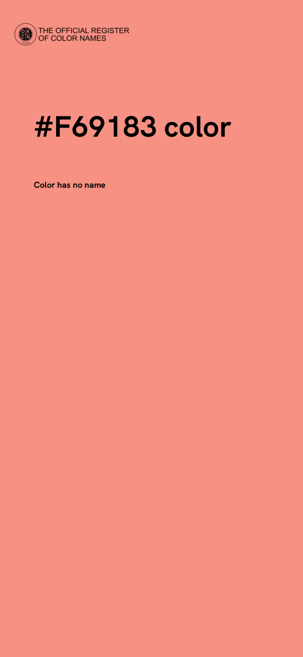 #F69183 color image