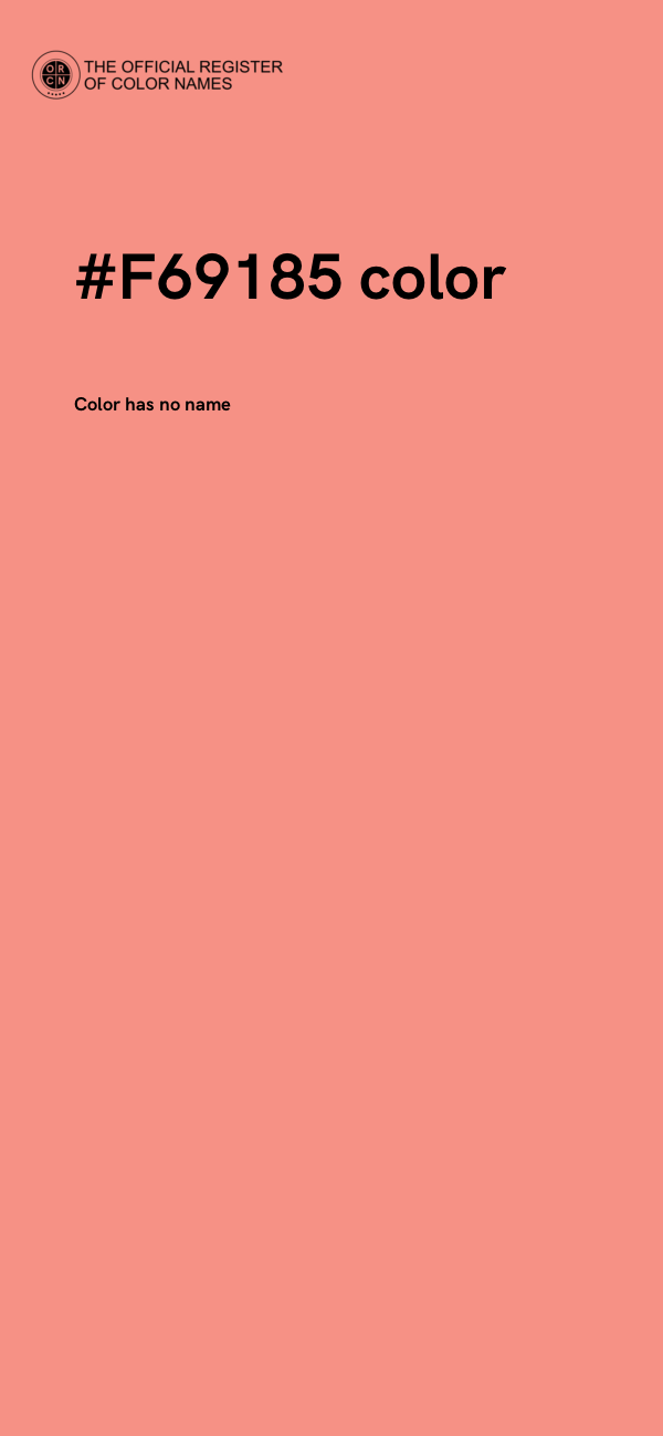 #F69185 color image