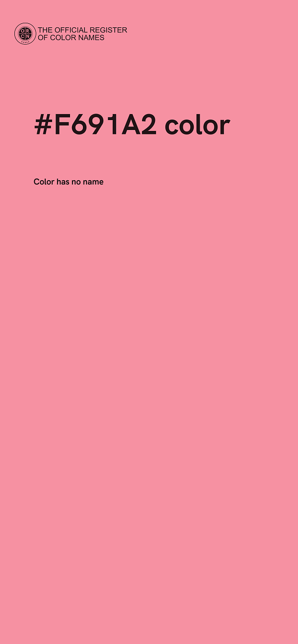 #F691A2 color image