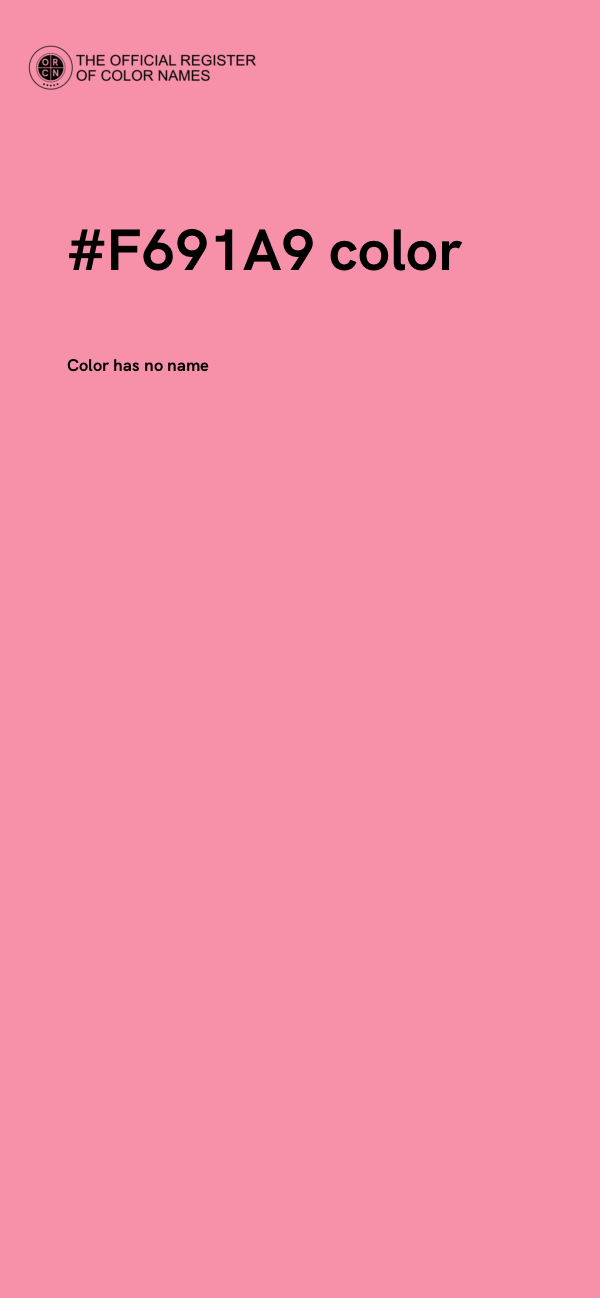 #F691A9 color image