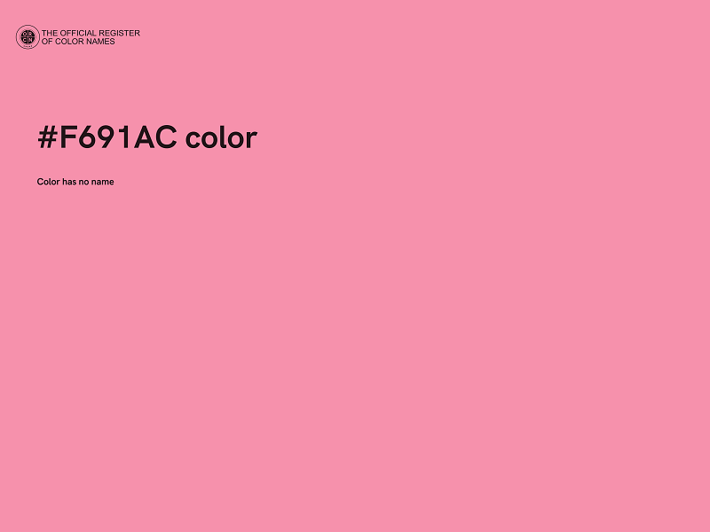 #F691AC color image