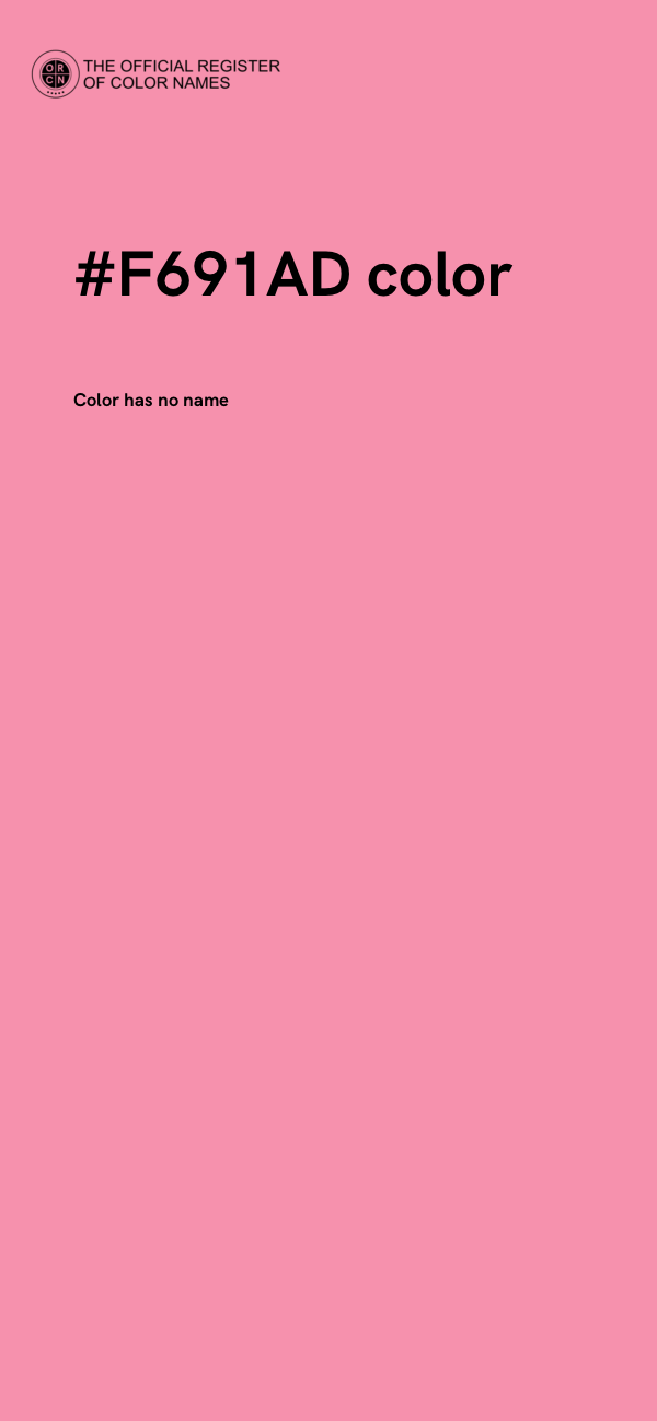 #F691AD color image