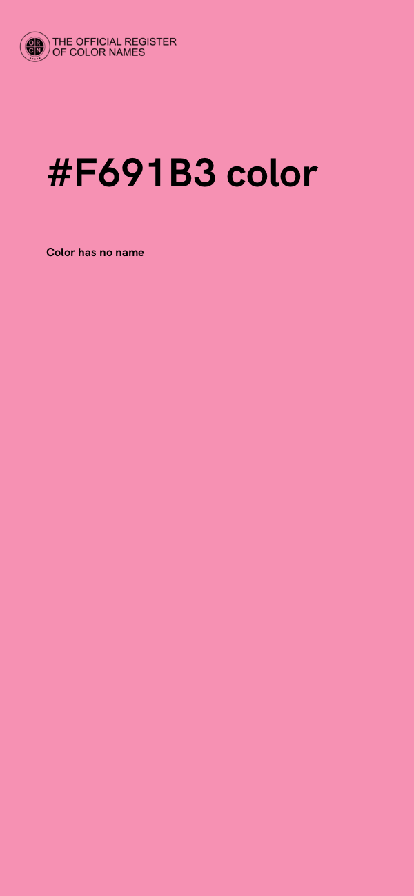 #F691B3 color image