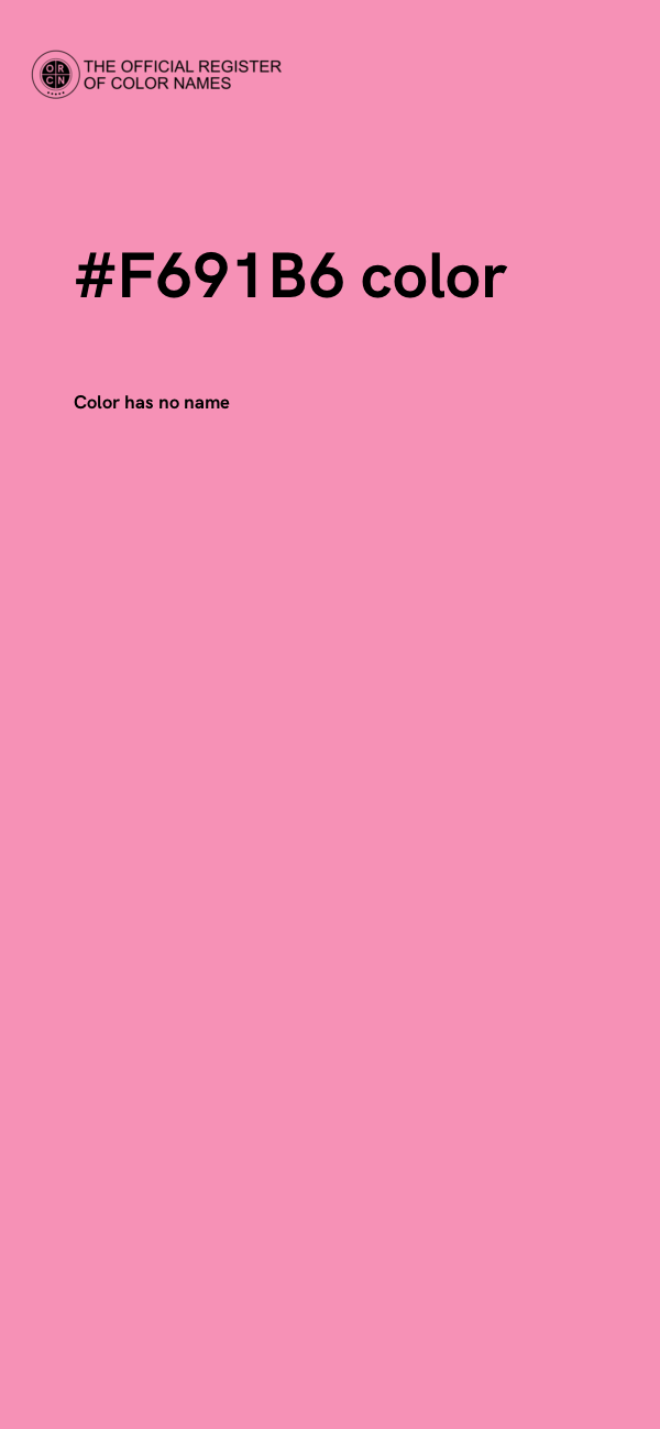 #F691B6 color image
