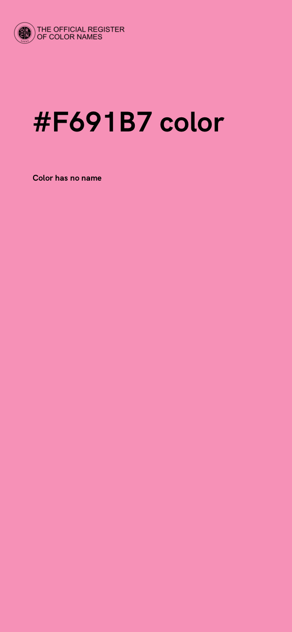 #F691B7 color image