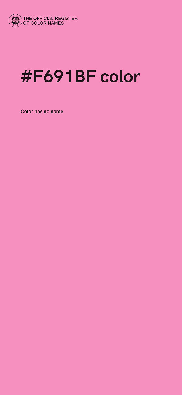 #F691BF color image