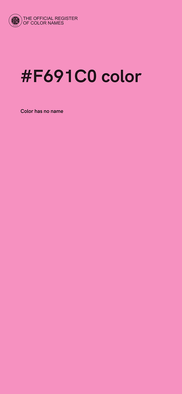 #F691C0 color image