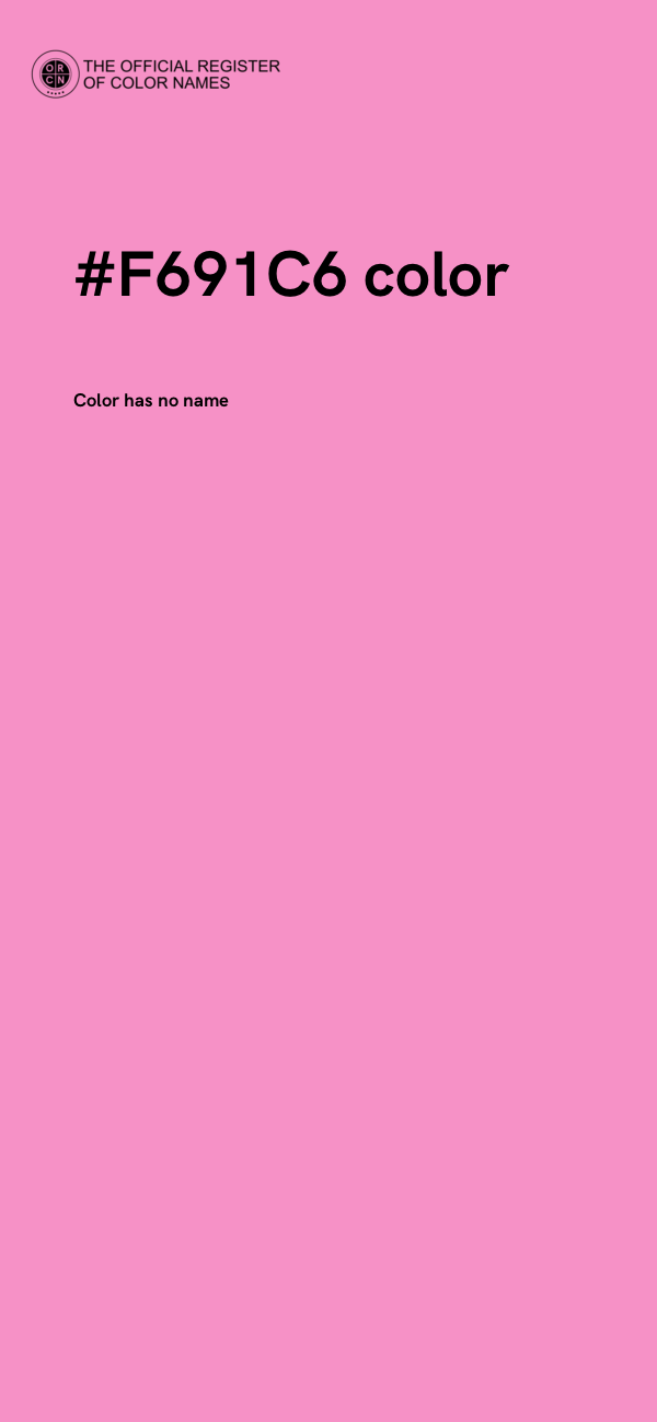 #F691C6 color image