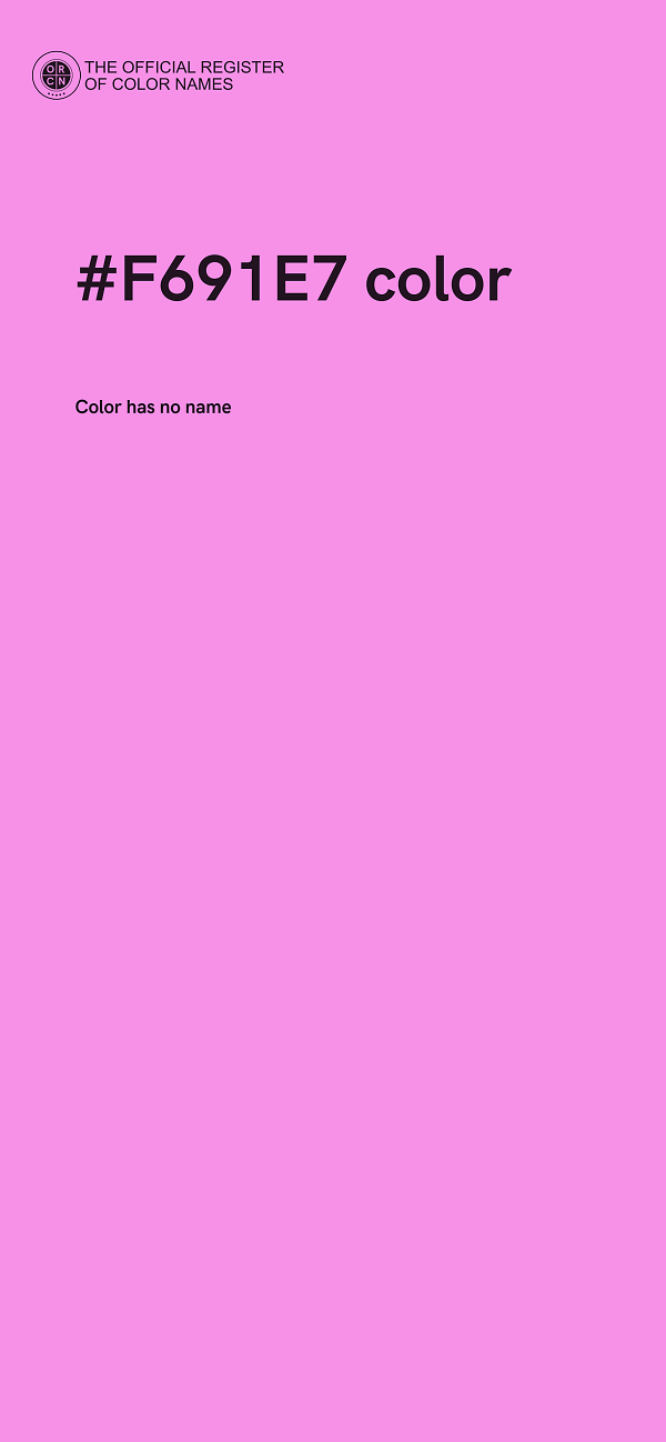 #F691E7 color image