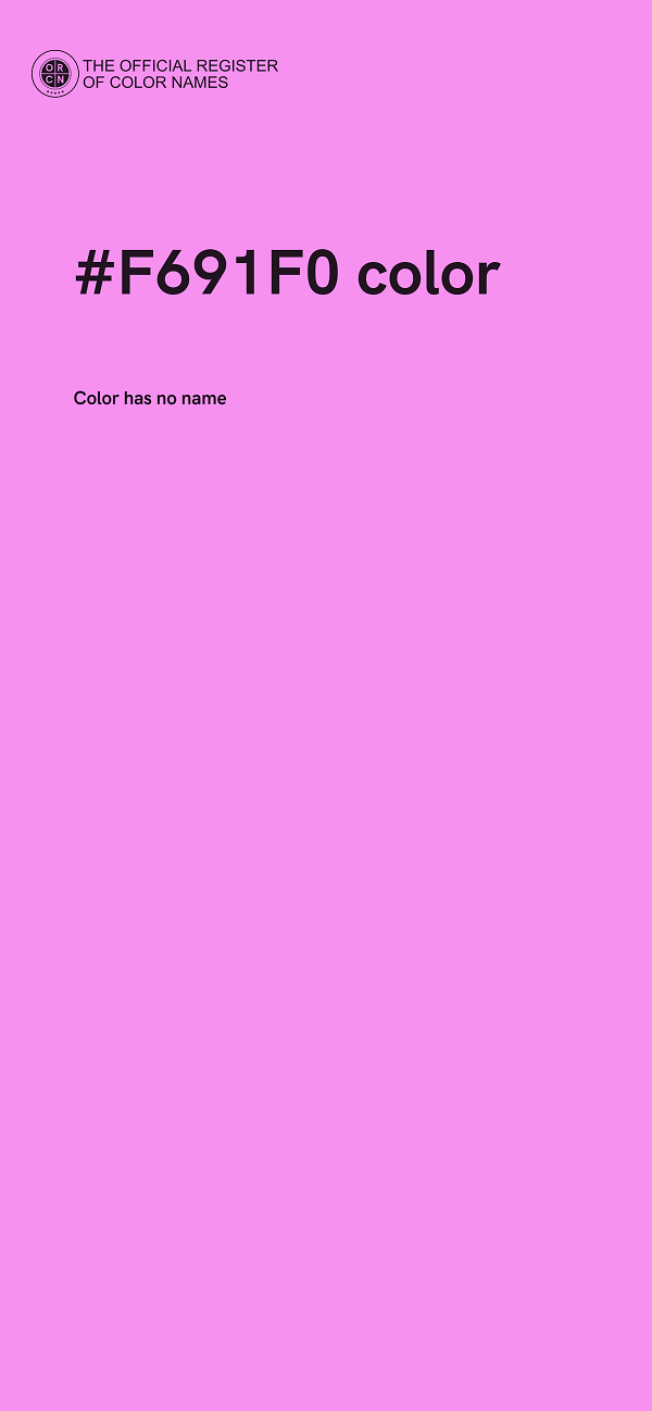 #F691F0 color image