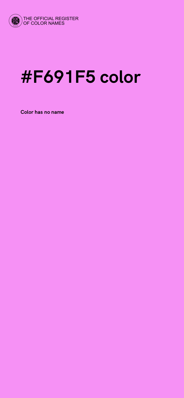 #F691F5 color image
