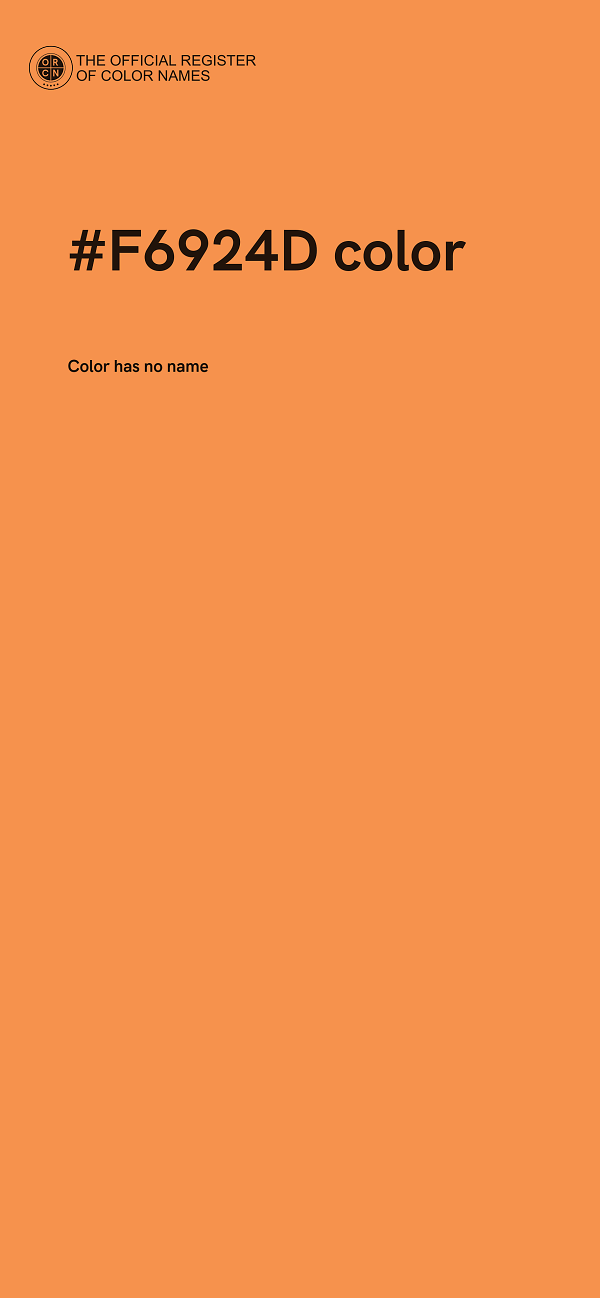 #F6924D color image