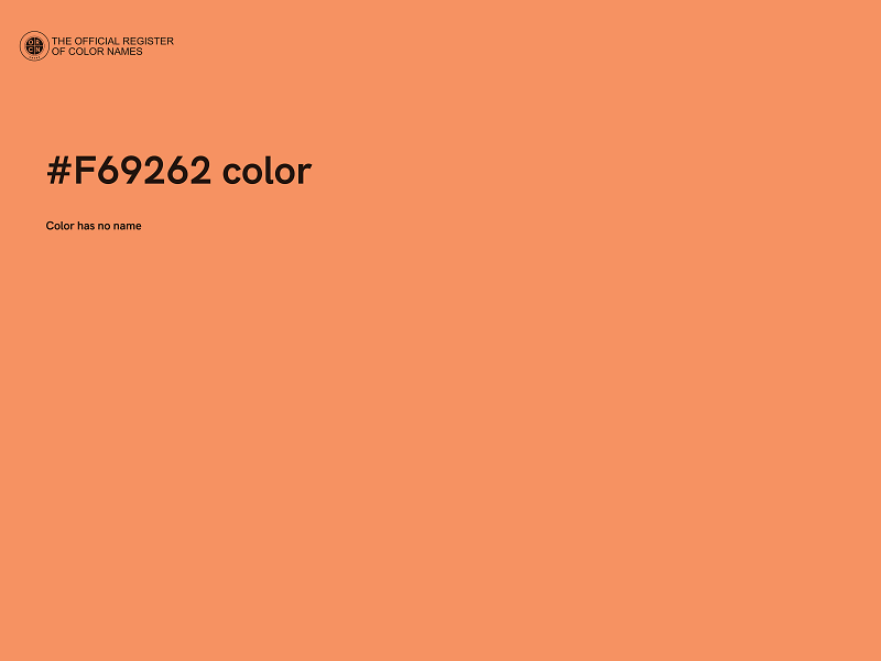 #F69262 color image