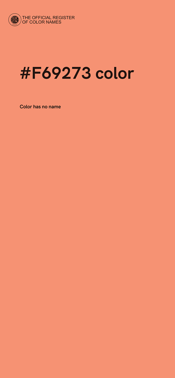 #F69273 color image