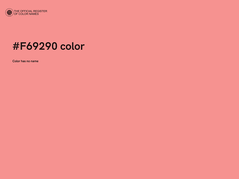 #F69290 color image
