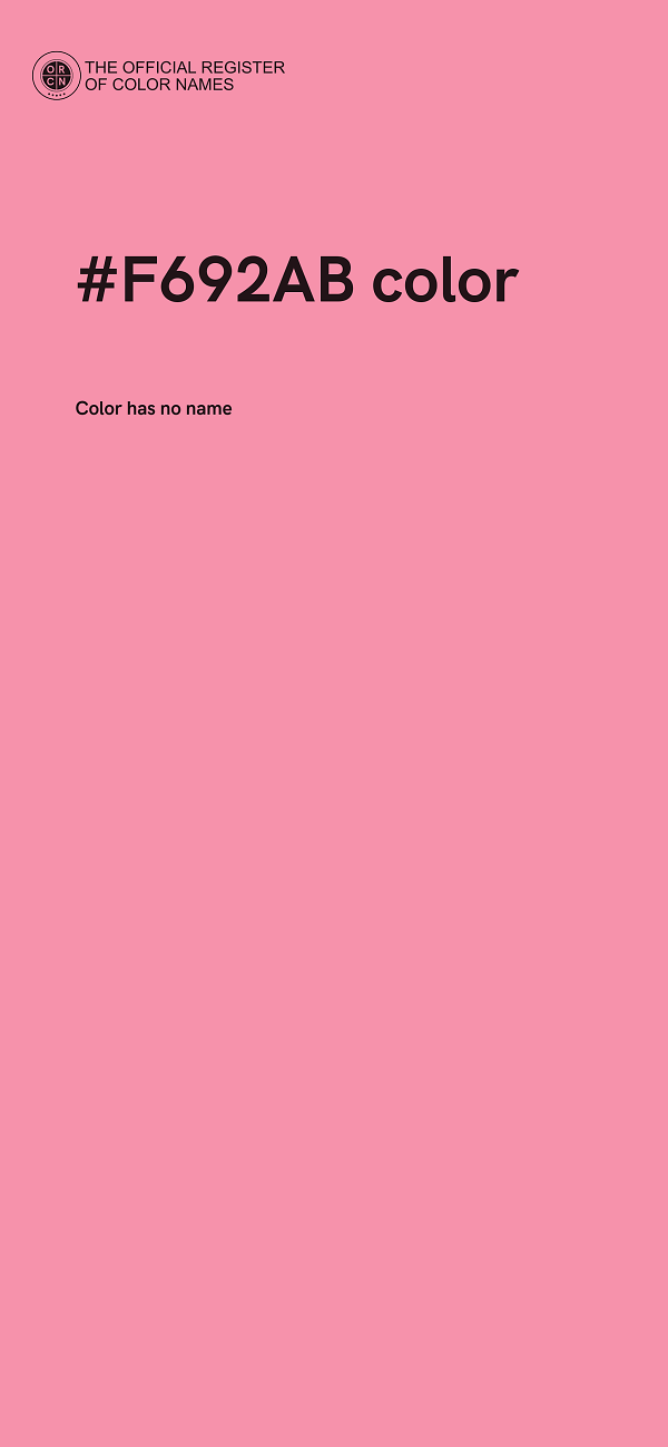 #F692AB color image