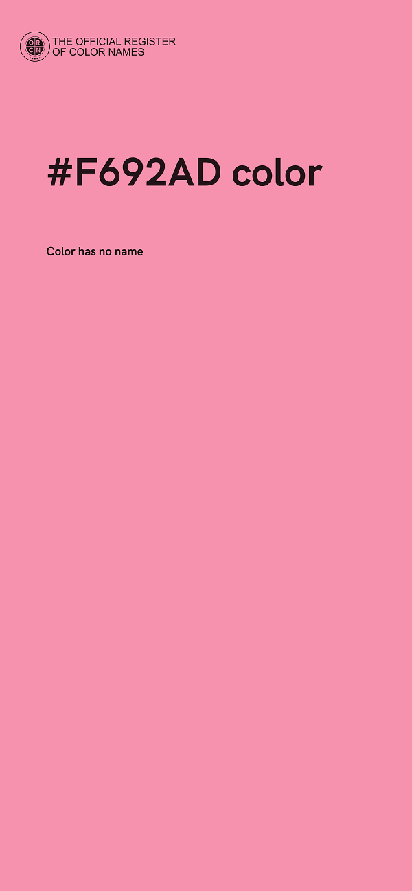 #F692AD color image