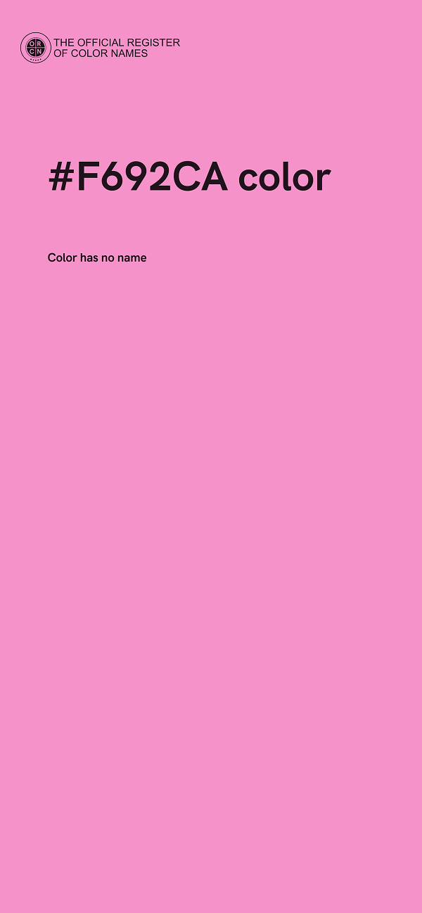 #F692CA color image