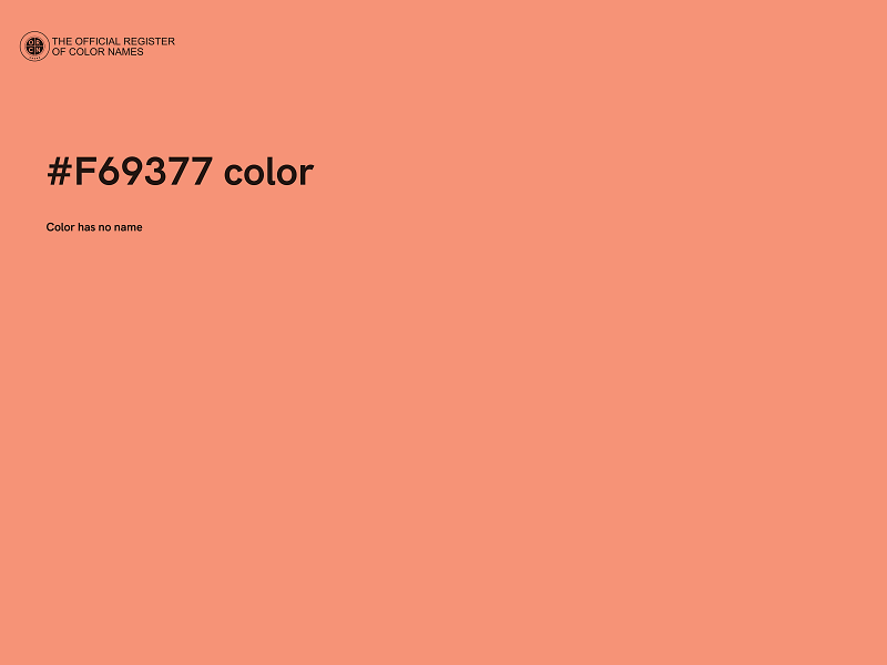 #F69377 color image