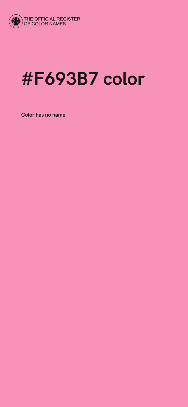 #F693B7 color image