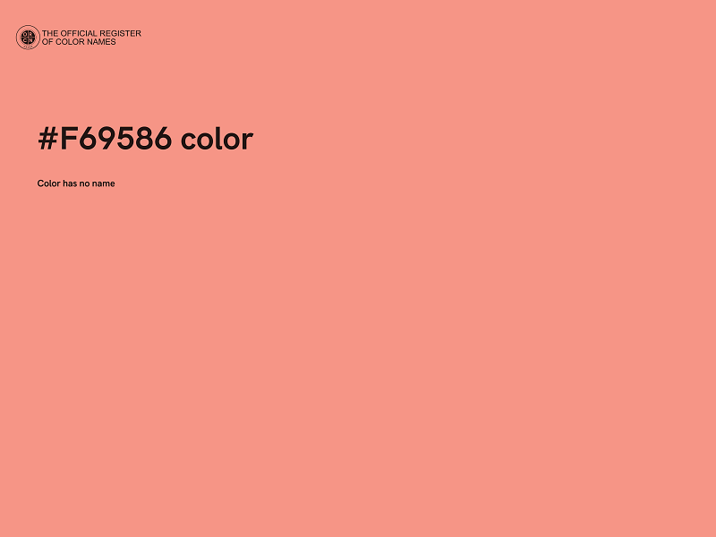 #F69586 color image