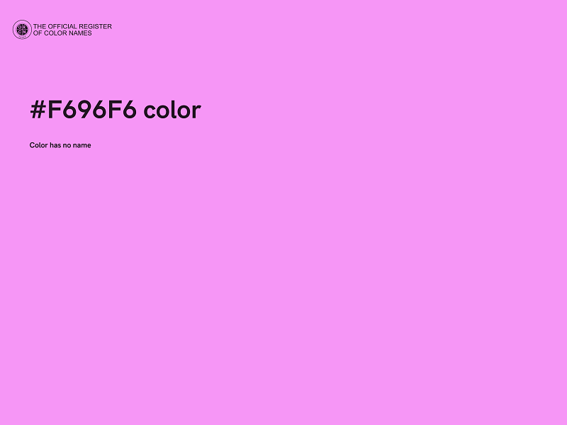 #F696F6 color image