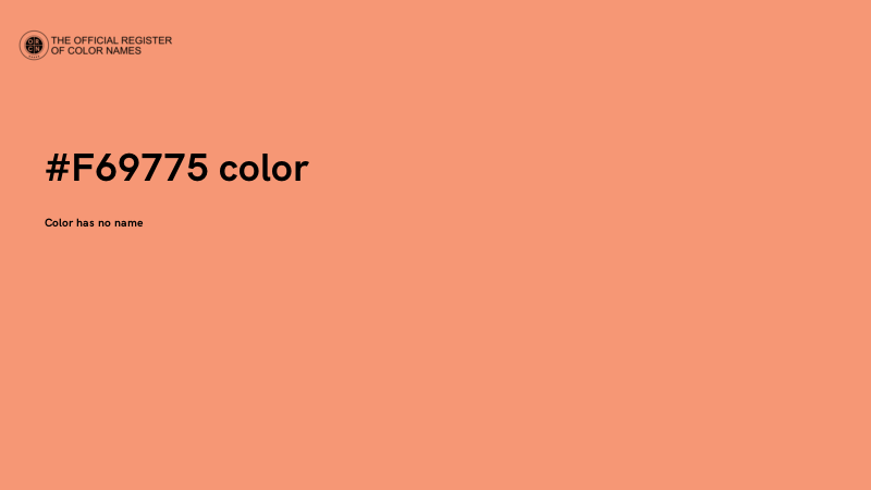 #F69775 color image