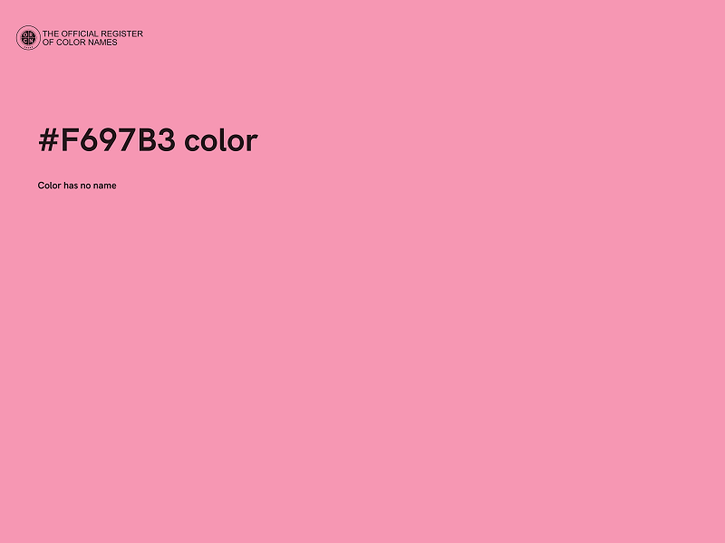 #F697B3 color image
