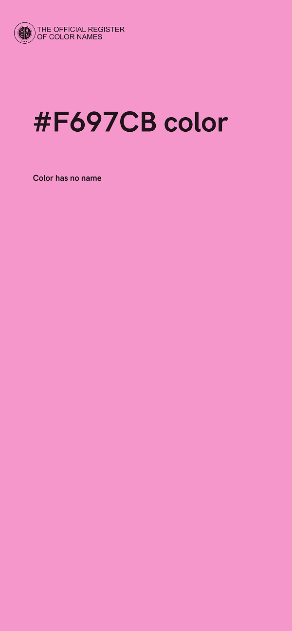 #F697CB color image