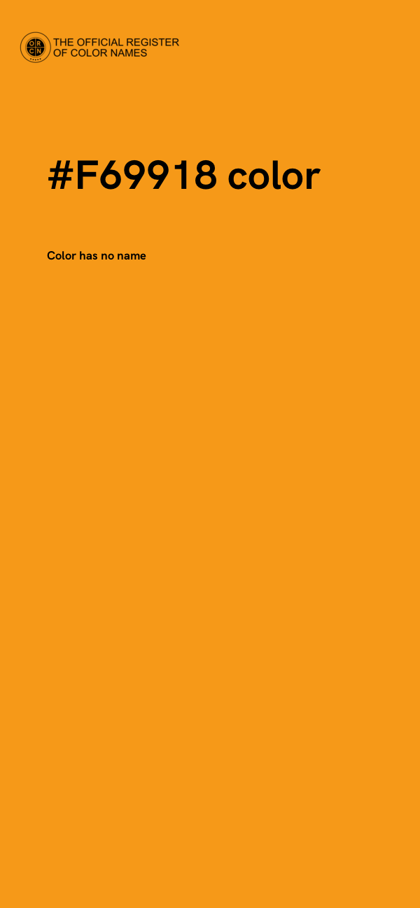 #F69918 color image